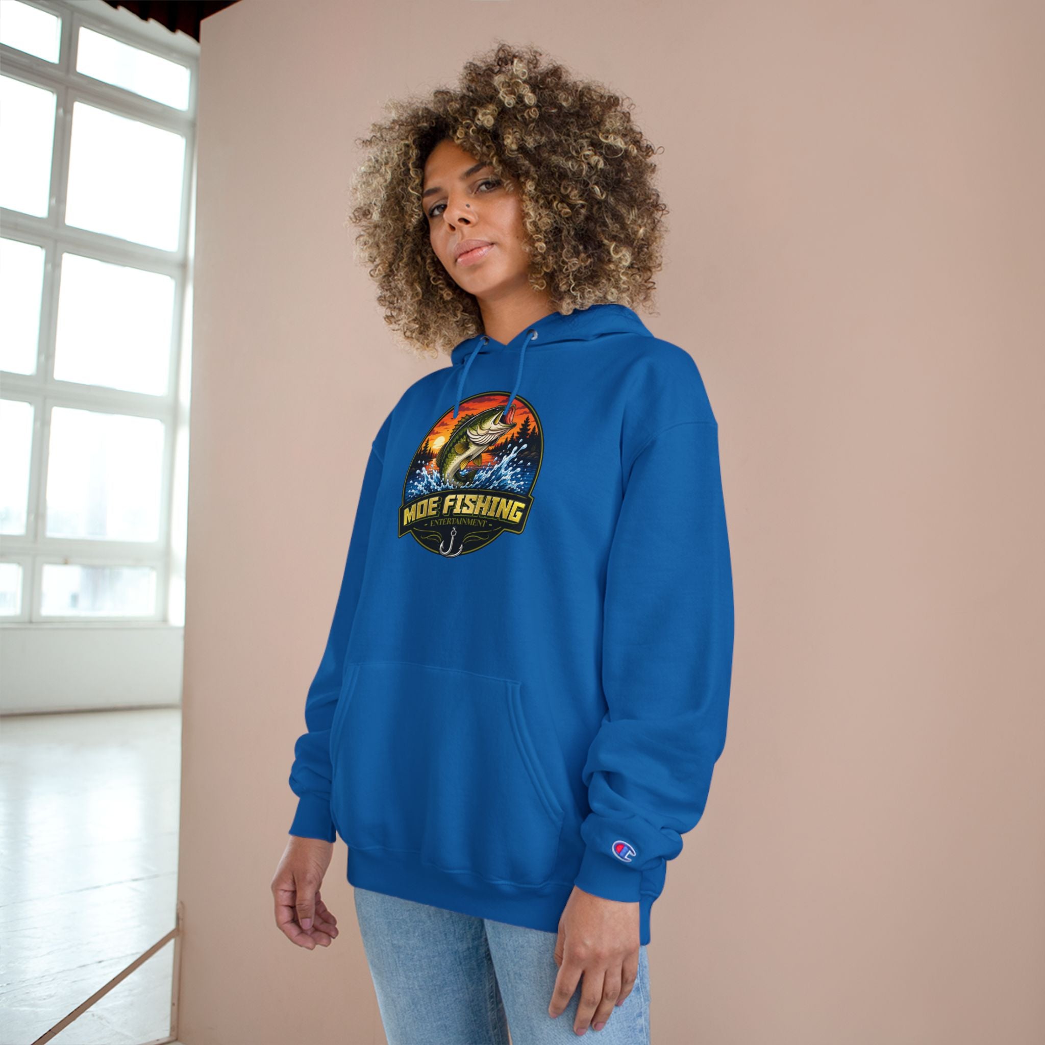 Fishing Champion Hoodie — 'Moe Fishing' Bass Graphic Pullover