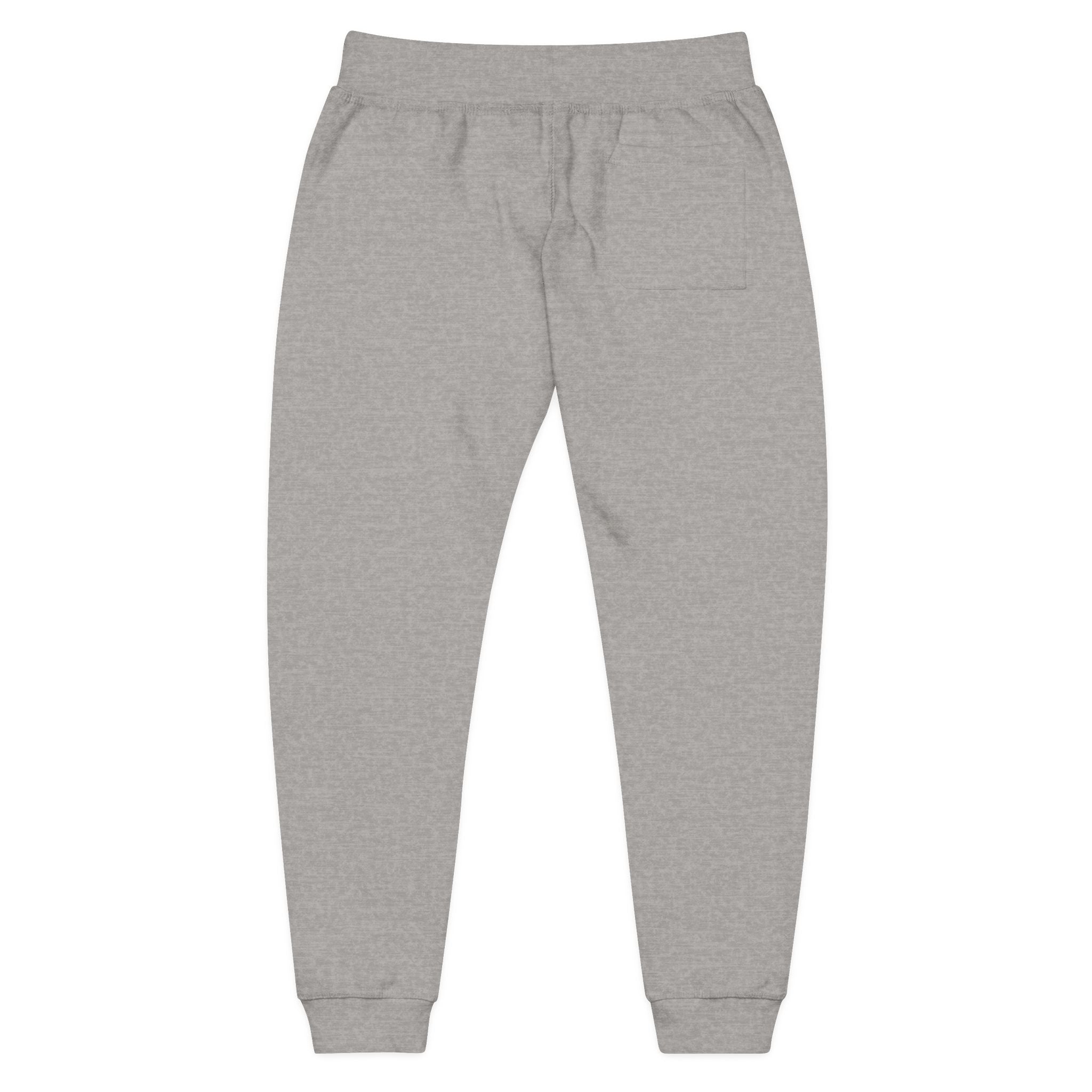 Embroidered 'Nice Fishins Ent' Fleece Sweatpants — Cozy Casual Joggers