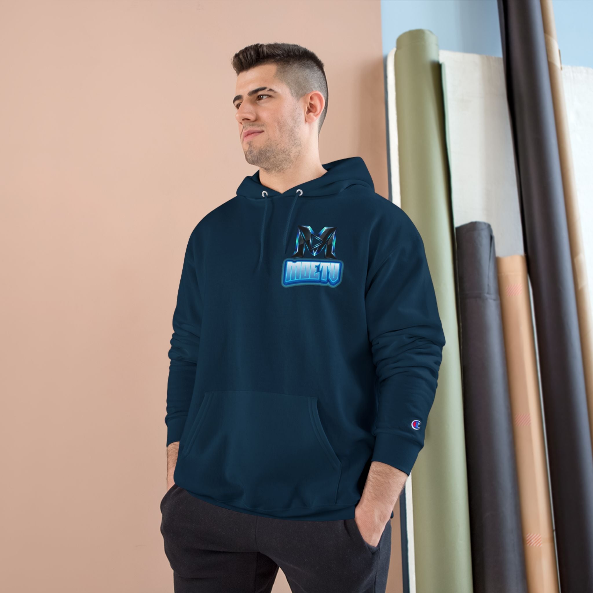 Champion Hoodie — MOETU Gaming Logo Pullover Hooded Sweatshirt