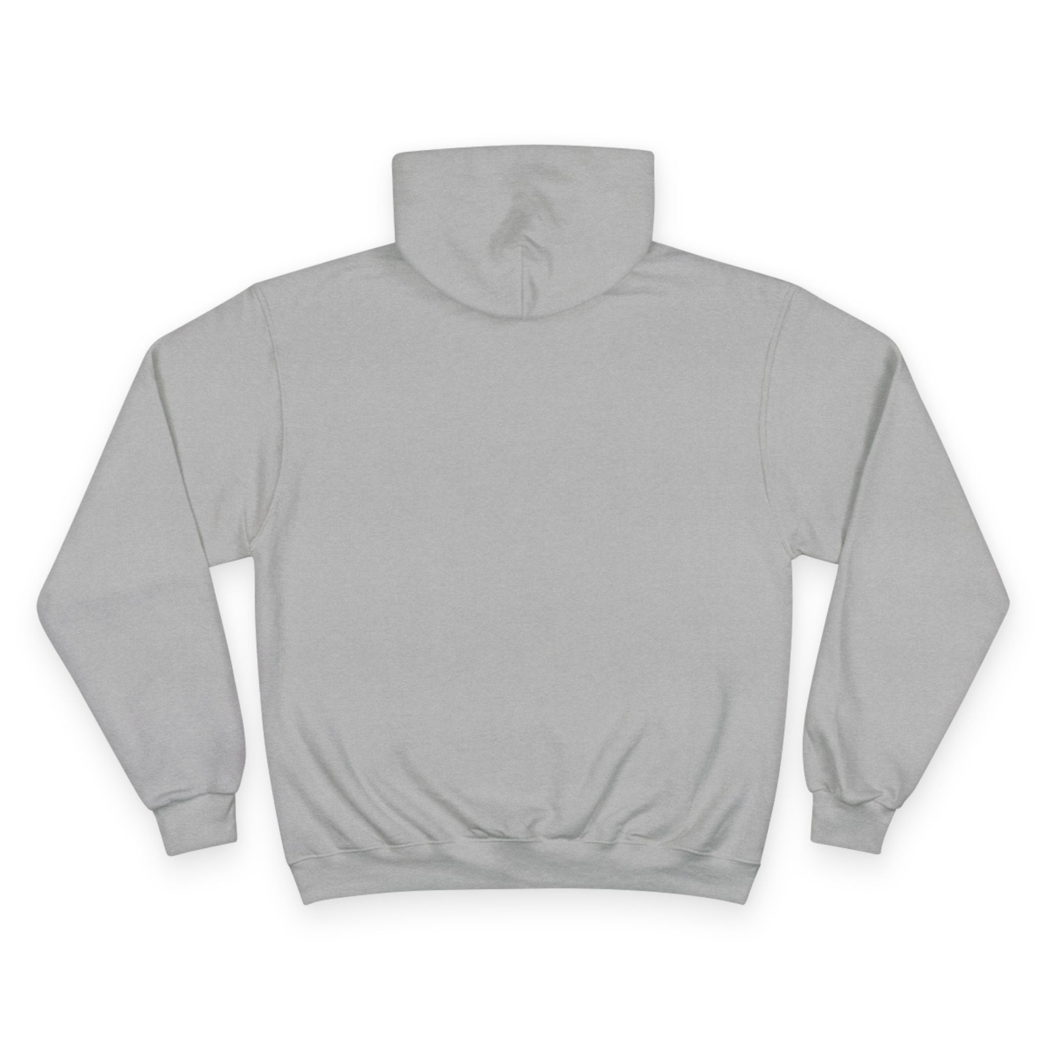 Champion Hoodie with Blue Metallic "M" Logo — Casual Streetwear Pullover